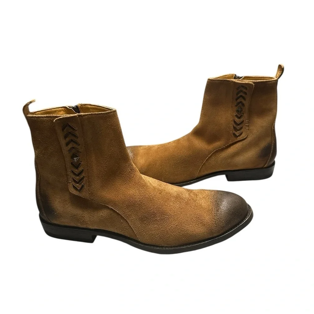 Old Gringo Tan Leather Ankle Boots size 12 new without tags, no box
